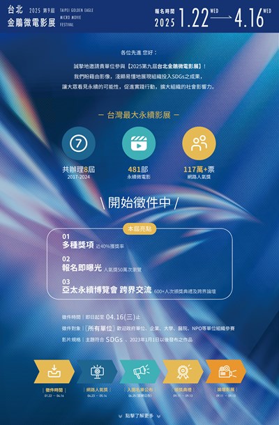 2025第九屆台北金鵰微電影展海報